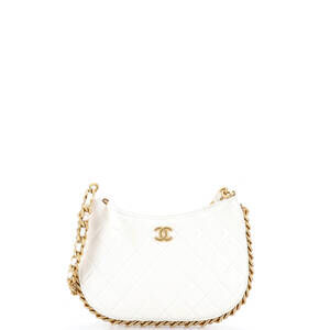 Chanel CC Chain Around Hobo Quilted Lambskin